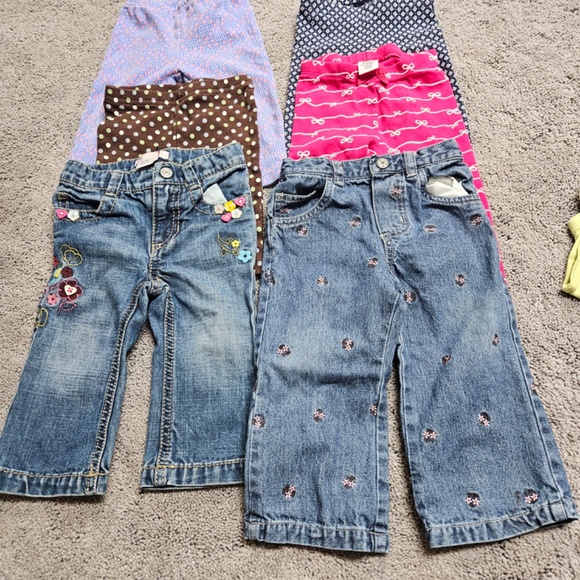 Large Lot 9 - 12 Months Baby Girl Clothes - Various Manufacturers Carters Harley - Picture 15 of 16